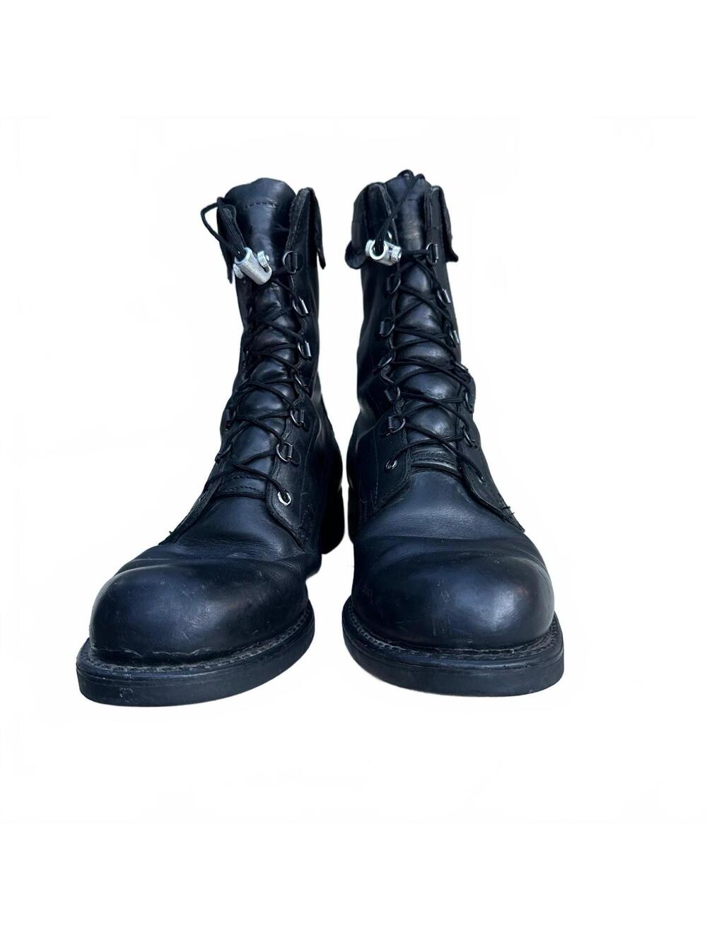 Addison Shoe Co. Steel Toe Men’s Size 9D Military Combat Black Boots USA Made - Picture 8 of 16